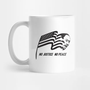 Martin Luther King Jr.  American flag symbol in black variety Mug